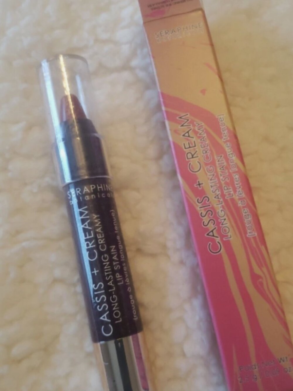 SERAPHINE BOTANICALS Brand  Cassis + Cream Lip Stain NIB